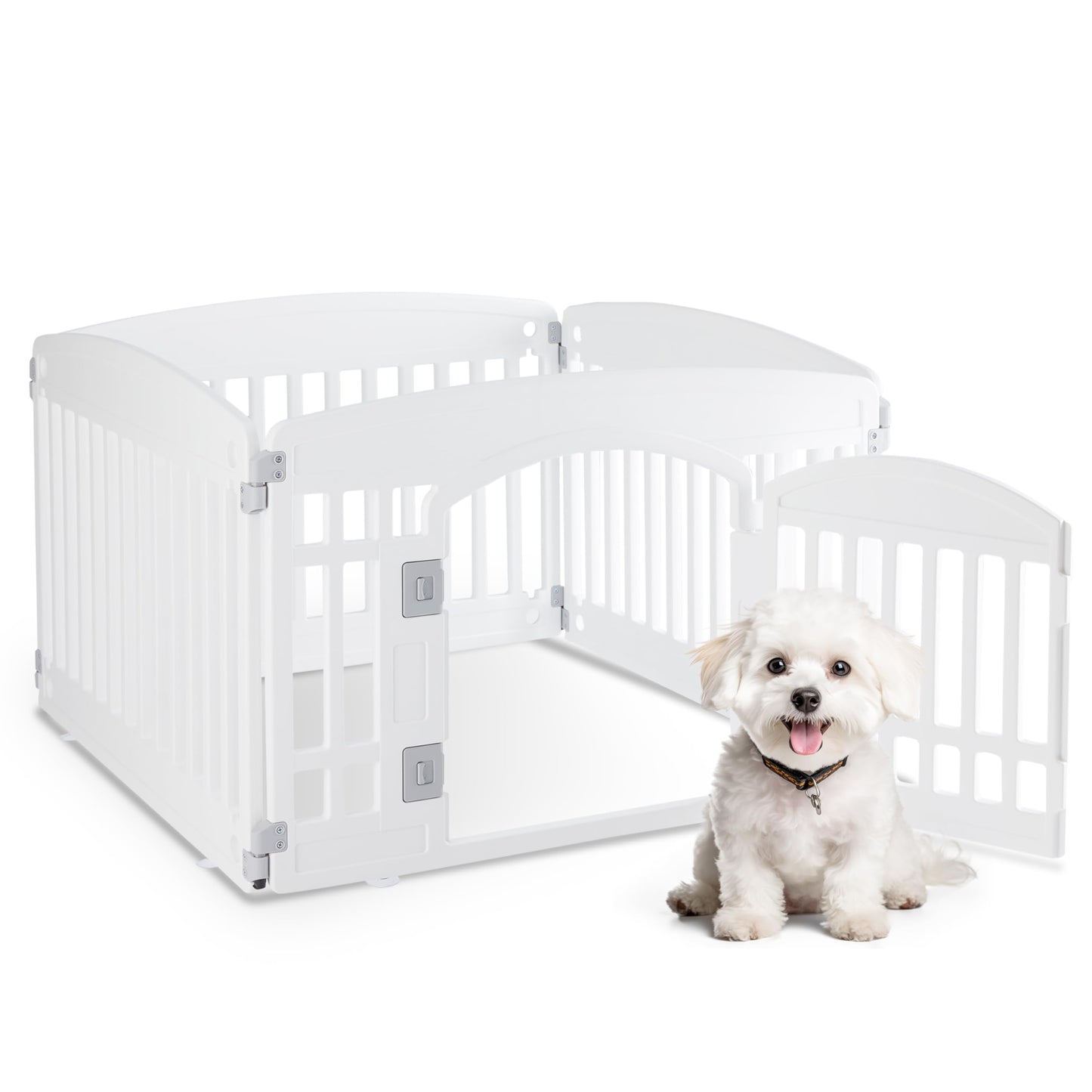 HealSmart Plastic/Metal Dog Playpen