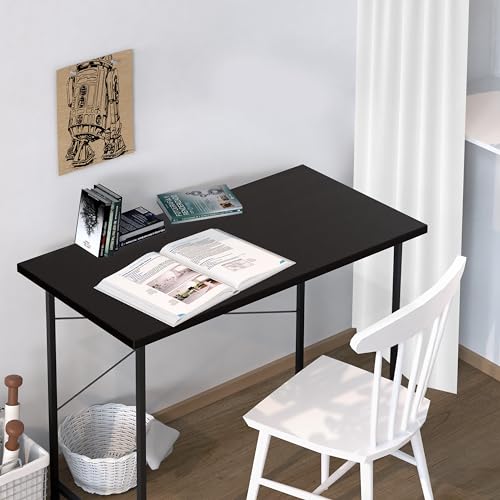 YSSOA Work Study Writing Student Kids Bedroom Wood Modern Simple Table with Headphone Hooks