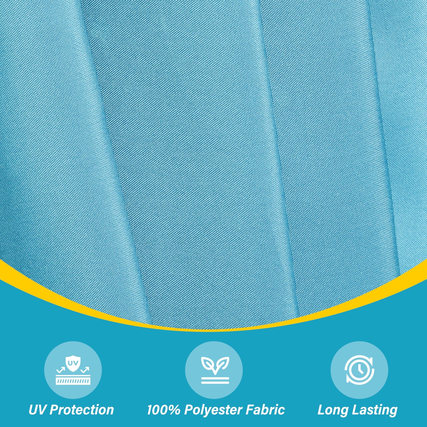 InfiniPower 9ft Patio Umbrella Replacement Canopy, Outdoor Replacement Canopy Only, Table Umbrellas Top Cover with 8 Ribs for Garden, Yard