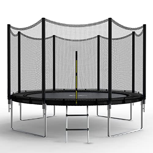 Simple Deluxe Trampoline Recreational Trampolines 40"/48" Mini Trampoline Fitness / 12FT with Safety Enclosure Net