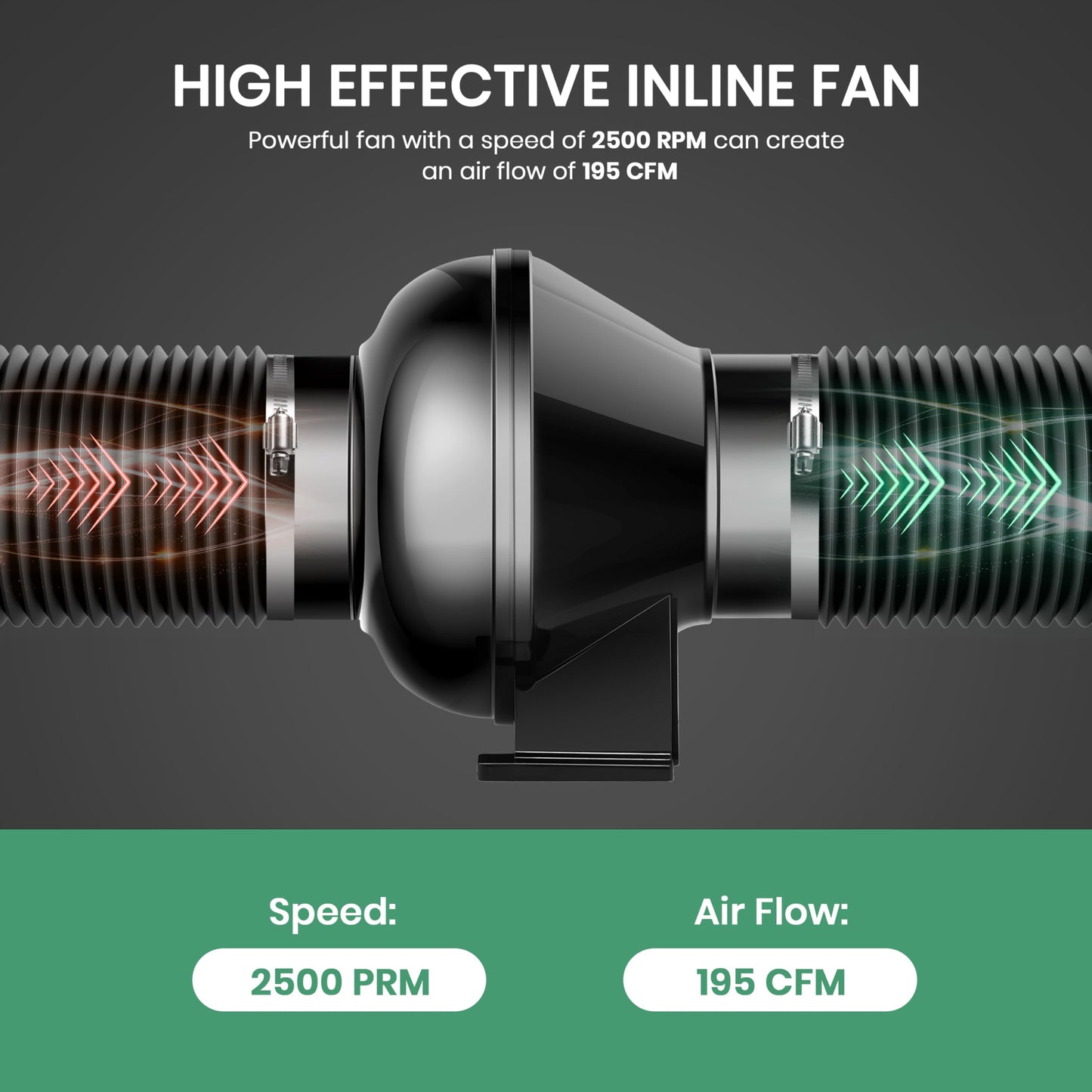 HealSmart Inline Duct Fan