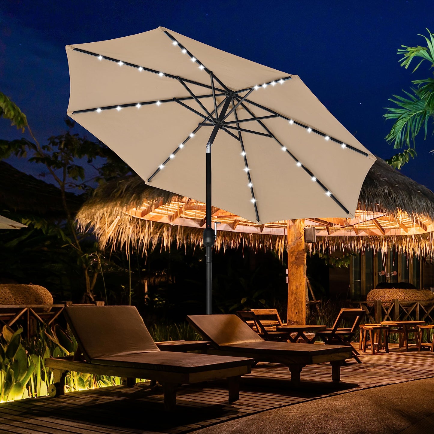 YSSOA Fillable Mobile Offset Patio Base Heavy Duty Market Cantilever Umbrella Stand Square