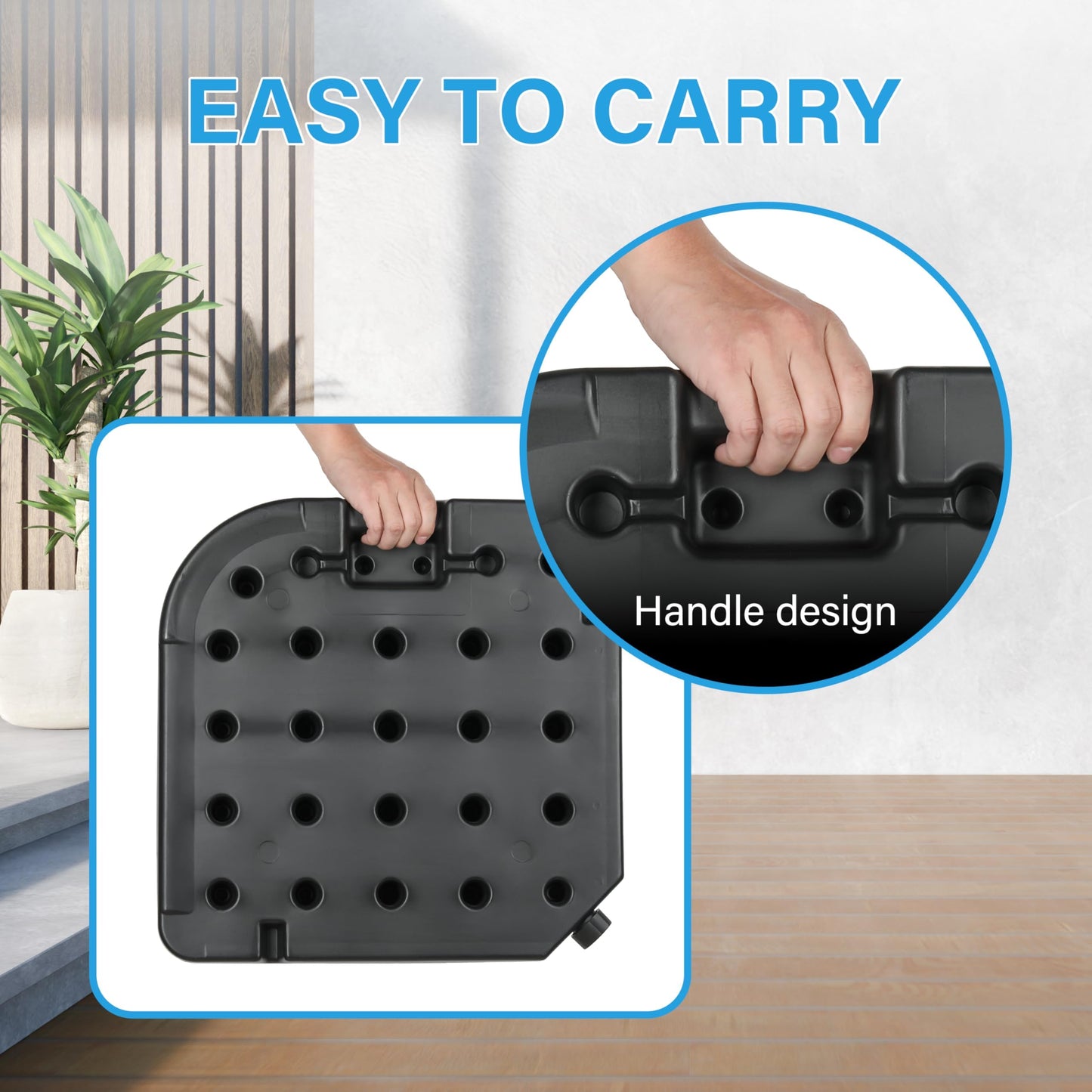 HealSmart 24.2 lbs Heavy Duty Umbrella Base