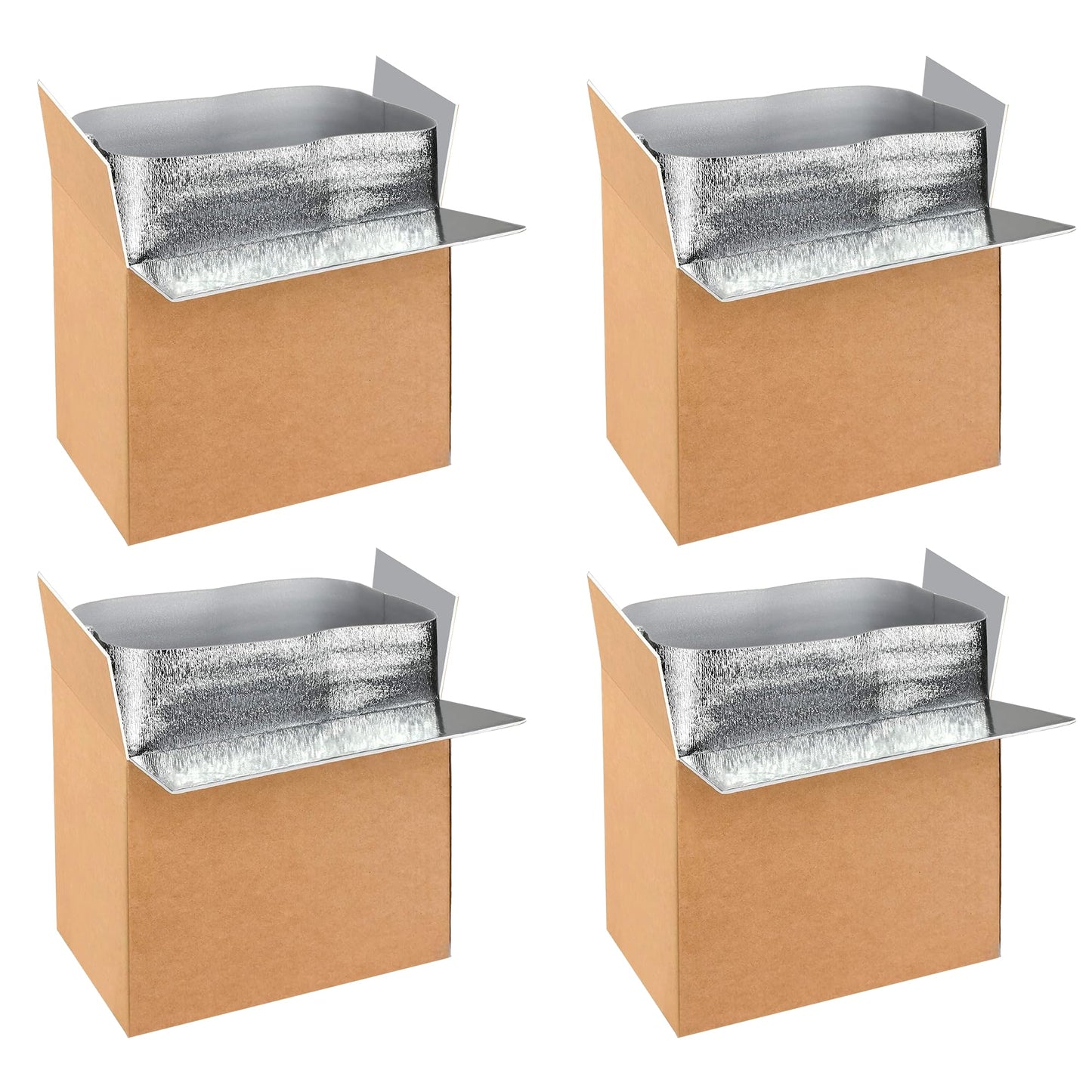 YSSOA Insulated Shipping Boxes with Aluminum Foil Liner,Thermal Insulation Cold Pack Shipping Boxes for Frozen, Reusable Styrofoam Cooler Box, Small Mailing Box
