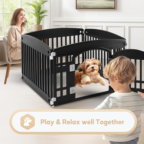 Simple Deluxe Plastic/Metal Dog Playpen