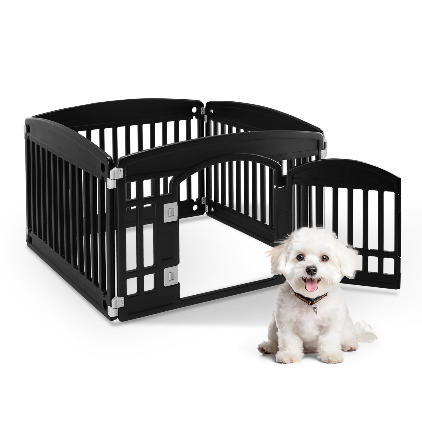 HealSmart Plastic/Metal Dog Playpen