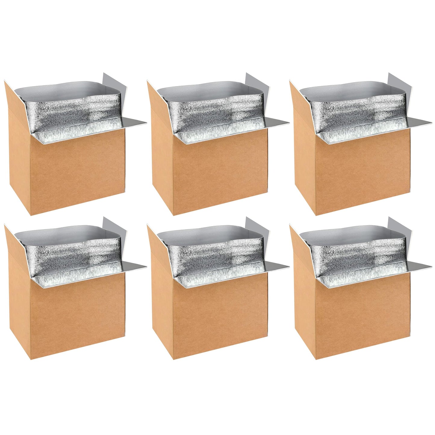 YSSOA Insulated Shipping Boxes with Aluminum Foil Liner,Thermal Insulation Cold Pack Shipping Boxes for Frozen, Reusable Styrofoam Cooler Box, Small Mailing Box