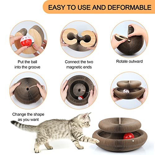 FluffyDream Cat Scratcher Cardboard Lounge Bed