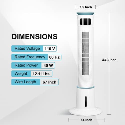 Simple Deluxe Oscillating Tower Fan
