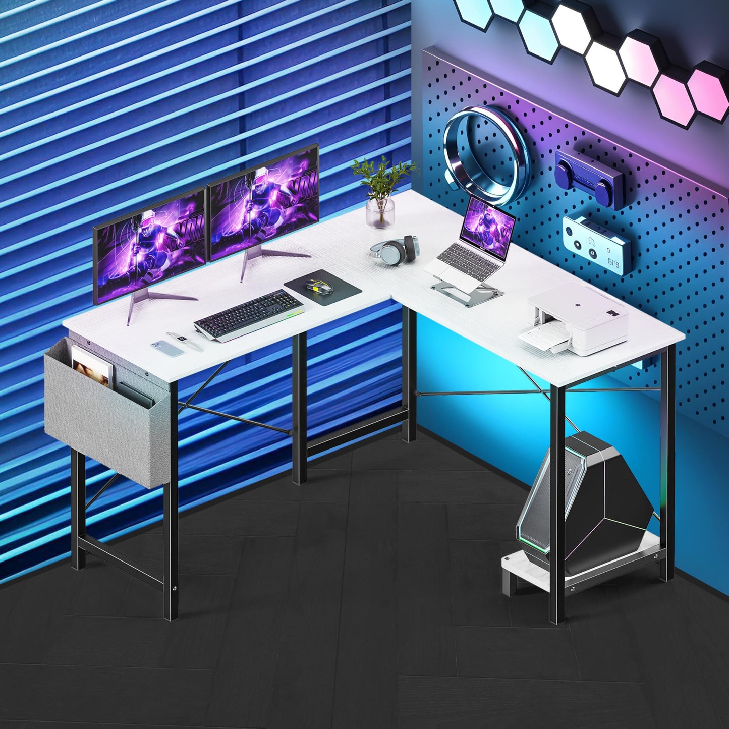 HealSmart L Shape Office Desk