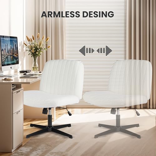 Simple Deluxe Vanity Chair with Back Criss Cross Chair with Back Home Office Desk Vanity Chairs