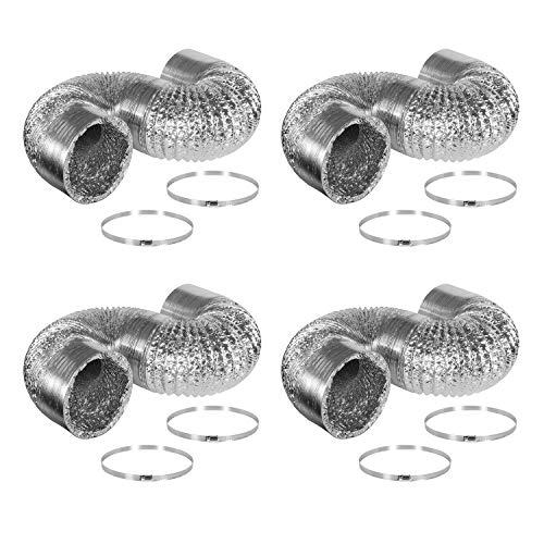 iPower Non-Insulated Flex Air Aluminum Ducting Dryer Vent Hose