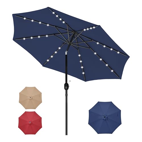 InfiniPower 9ft Patio Umbrella Replacement Canopy, Outdoor Replacement Canopy Only, Table Umbrellas Top Cover with 8 Ribs for Garden, Yard