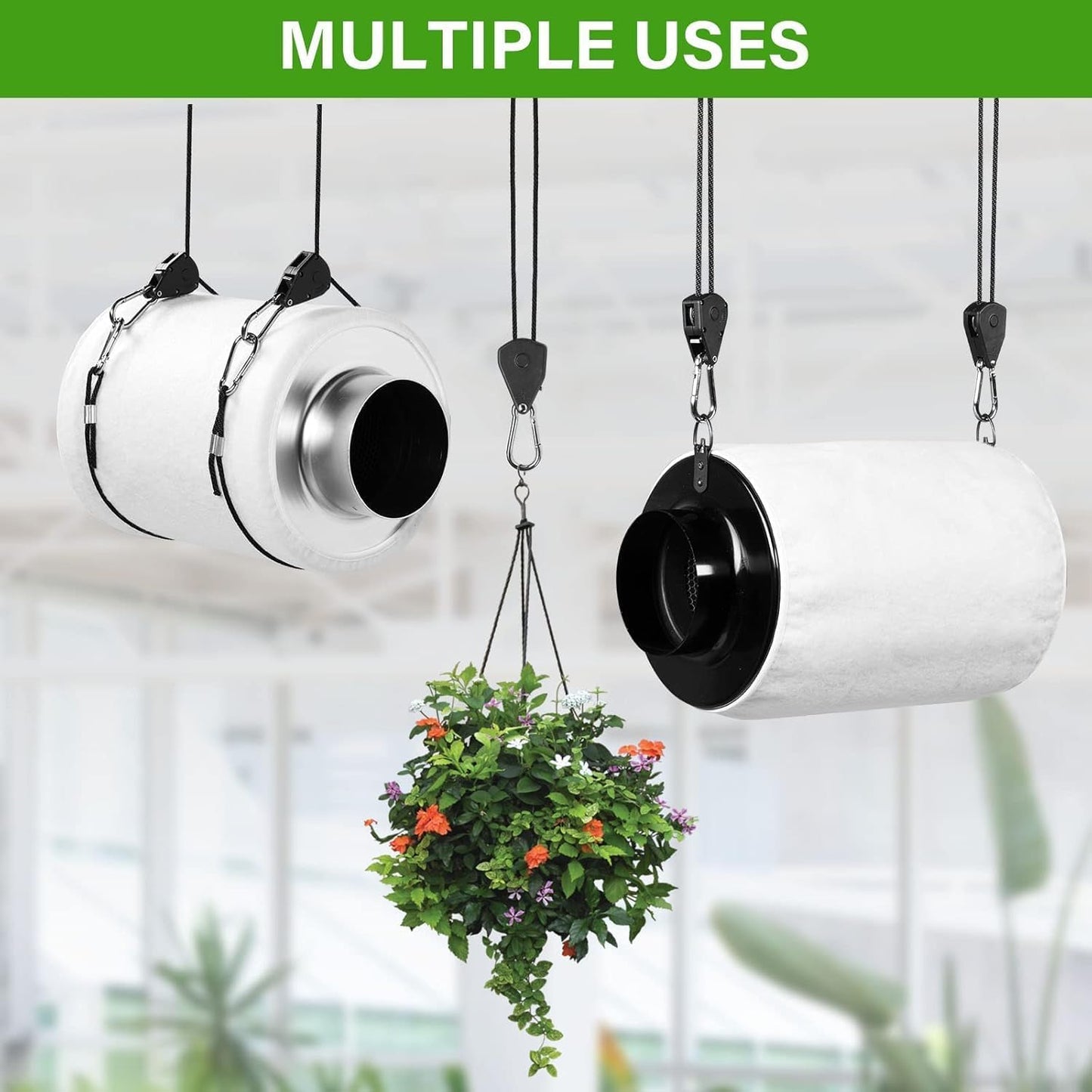 InfiniPower 4 Inch 195 CFM Inline Ventilation Equipment for Grow Tent, Greenhouse, Kitchen