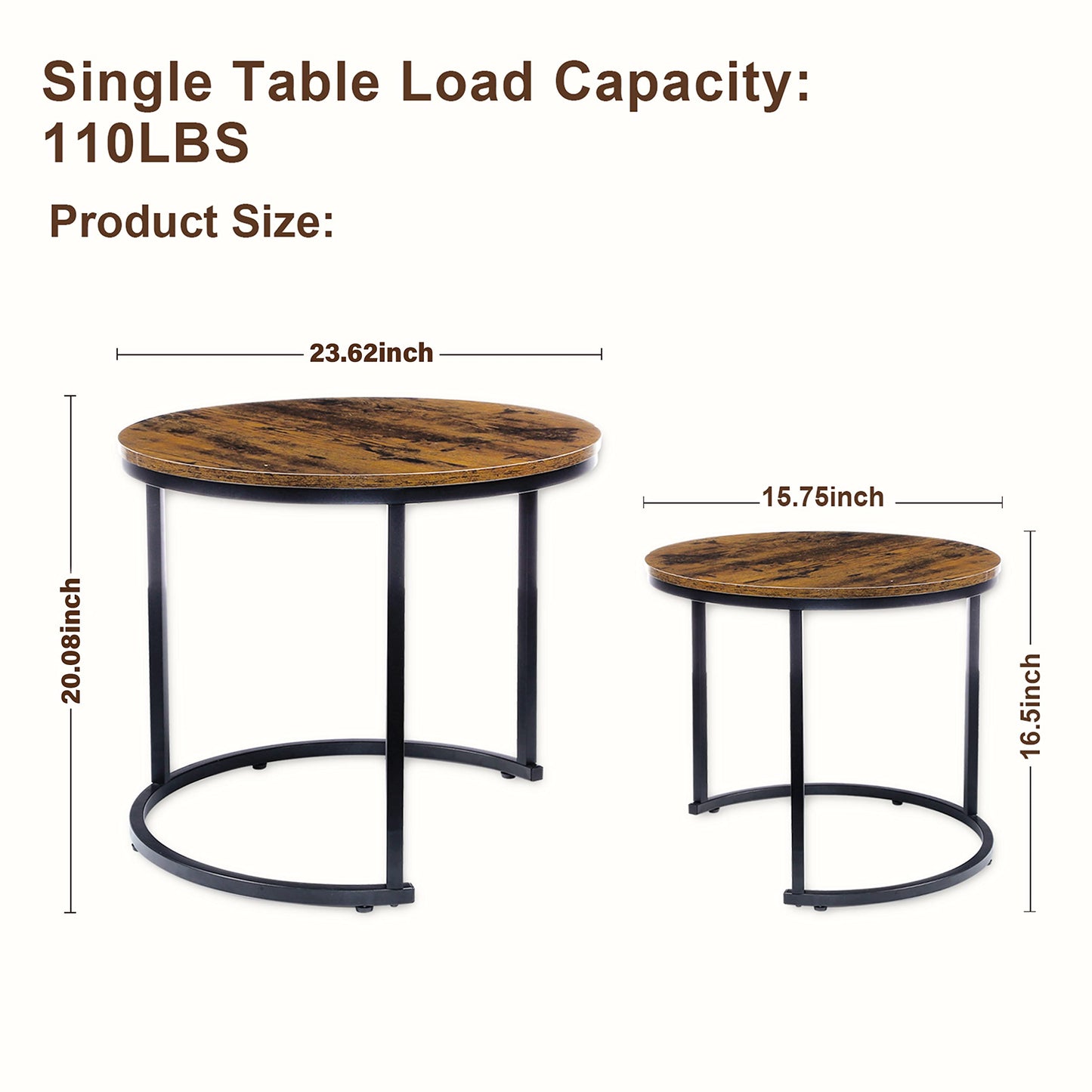 YSSOA Storage Shelf for Living Room and Office, Easy Assembly, Black (Home Coffee Table)