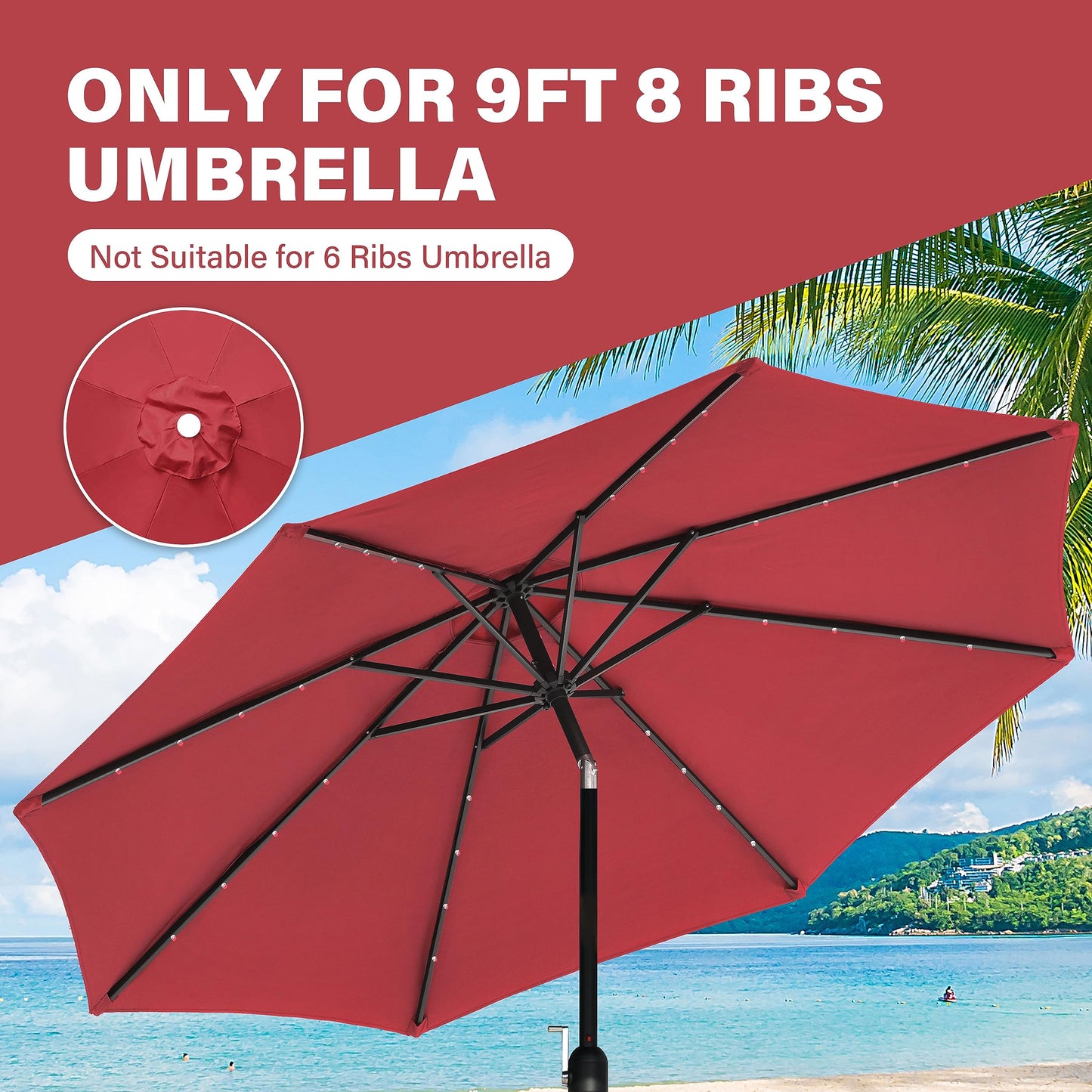 YSSOA Fillable Mobile Offset Patio Base Heavy Duty Market Cantilever Umbrella Stand Square