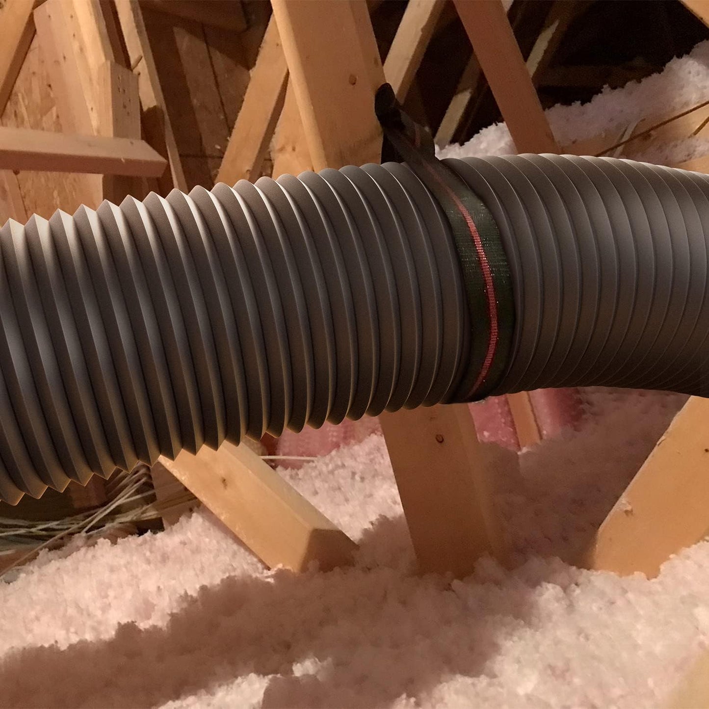 HealSmart Exhaust Inline Duct Fan Vent Booster Blower and Non-Insulated Flex Air Aluminum Foil Ducting for Indoor Grow Tent Hydroponics Ventilation