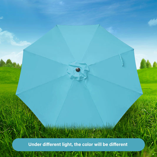 InfiniPower Outdoor Patio Umbrella Table Umbrellas with Push Button Tilt/Crank, UV Protection Waterproof for Garden Deck Backyard Pool,