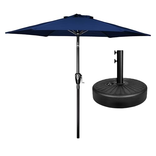 Simple Deluxe Patio Umbrella Outdoor Table Market Yard Umbrella with Push Button