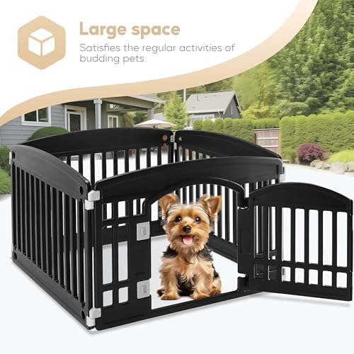 Simple Deluxe Plastic/Metal Dog Playpen