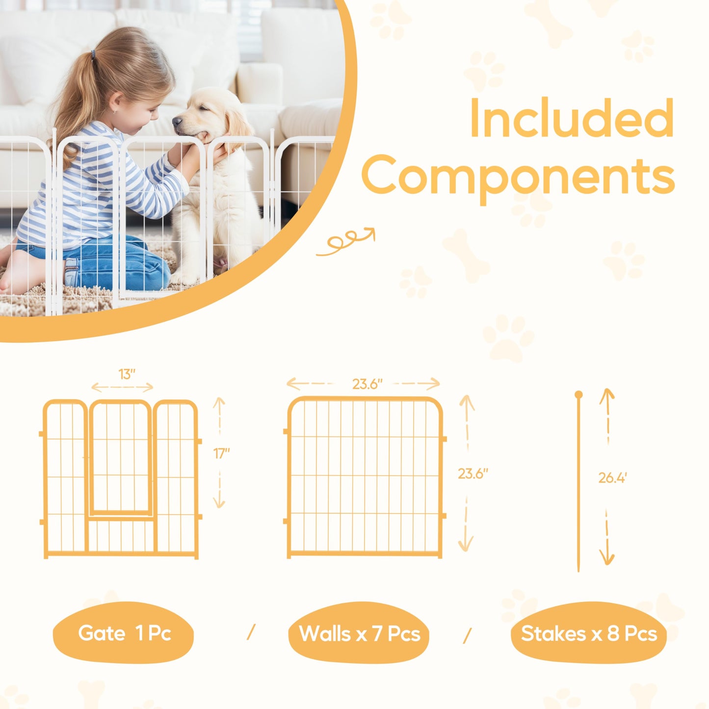 HealSmart Dog Playpen Indoor