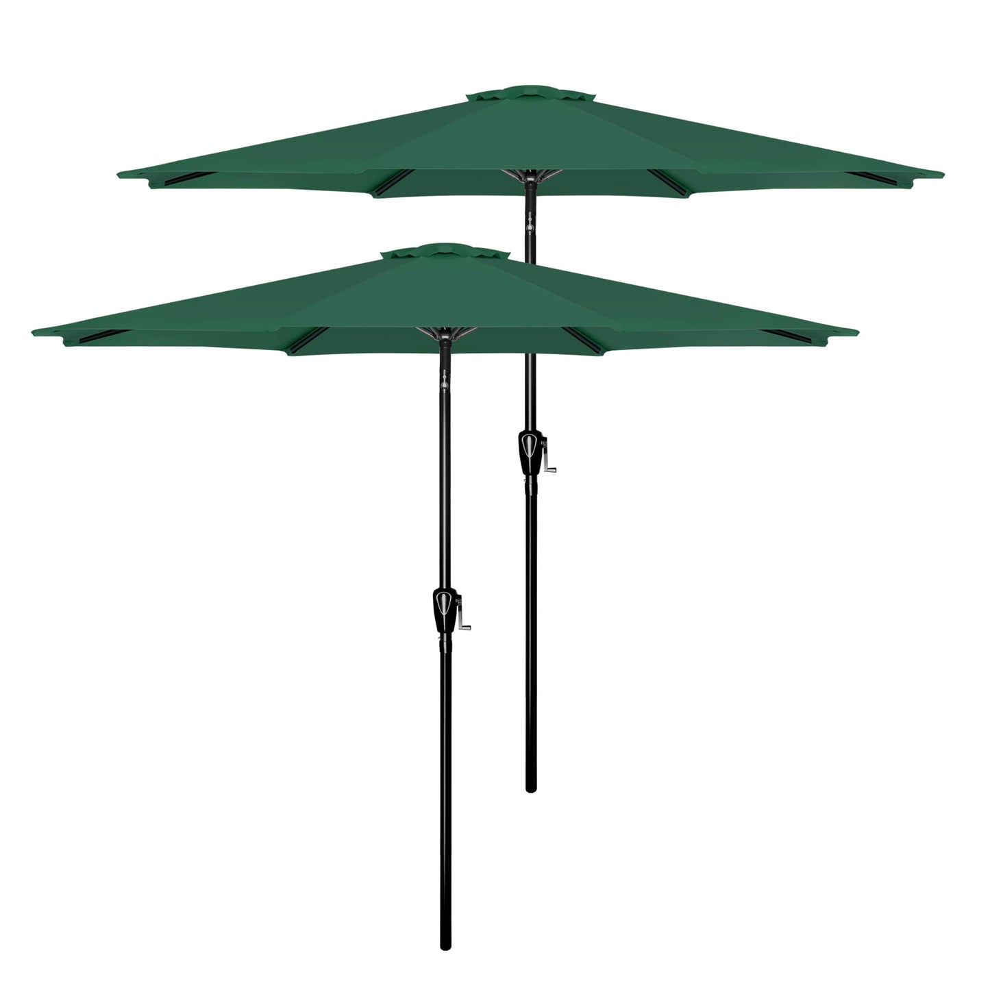 Simple Deluxe Patio Umbrella Outdoor, UV Protection Sunshade with Push Button Tilt/Crank and 8 Sturdy Ribs, for Table Garden Lawn Beach Pool