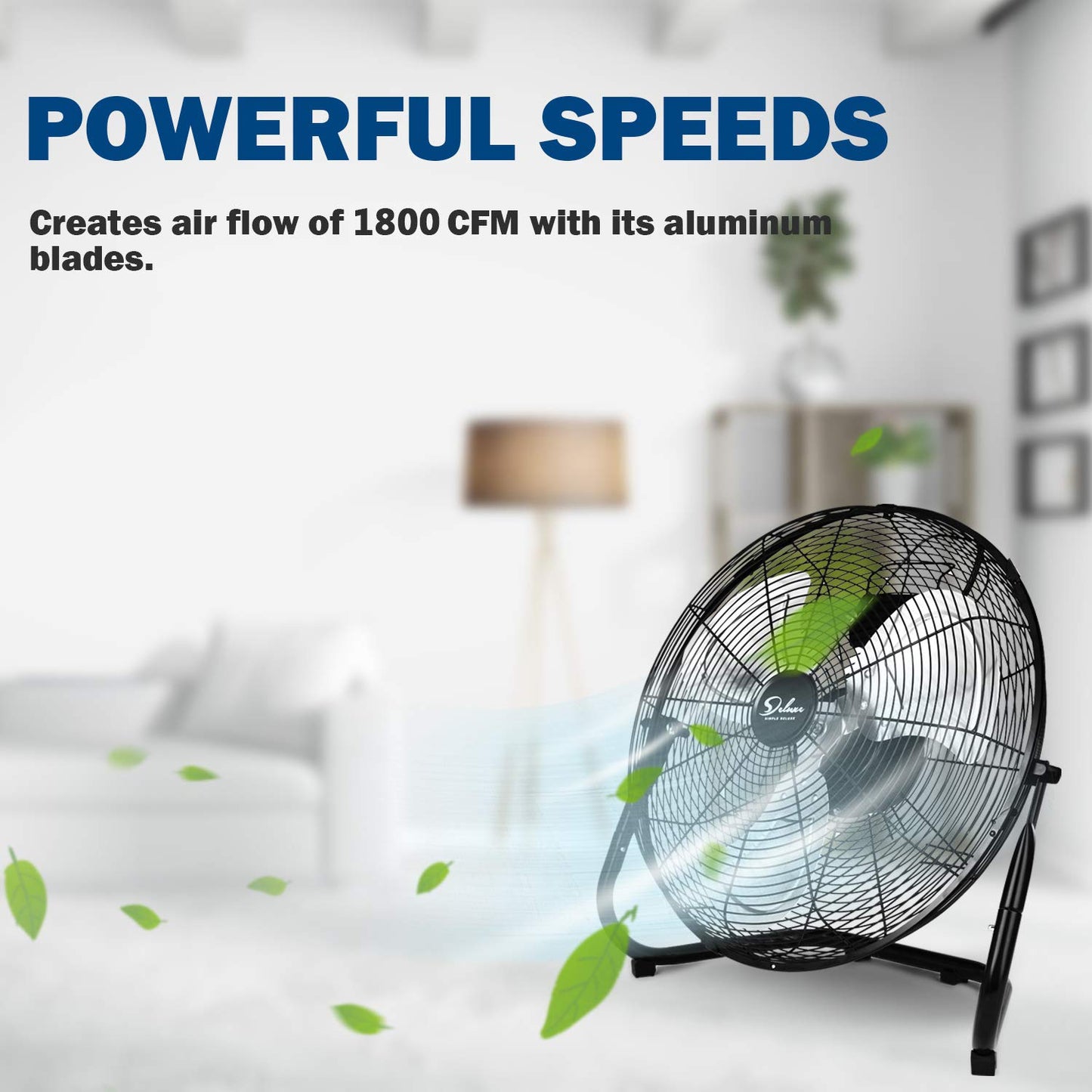 iPower 12 Inch 3-Speed High Velocity Heavy Duty Metal Industrial Floor Fans Quiet for Home, Commercial, Residential, and Greenhouse Use, Outdoor/Indoor, Black