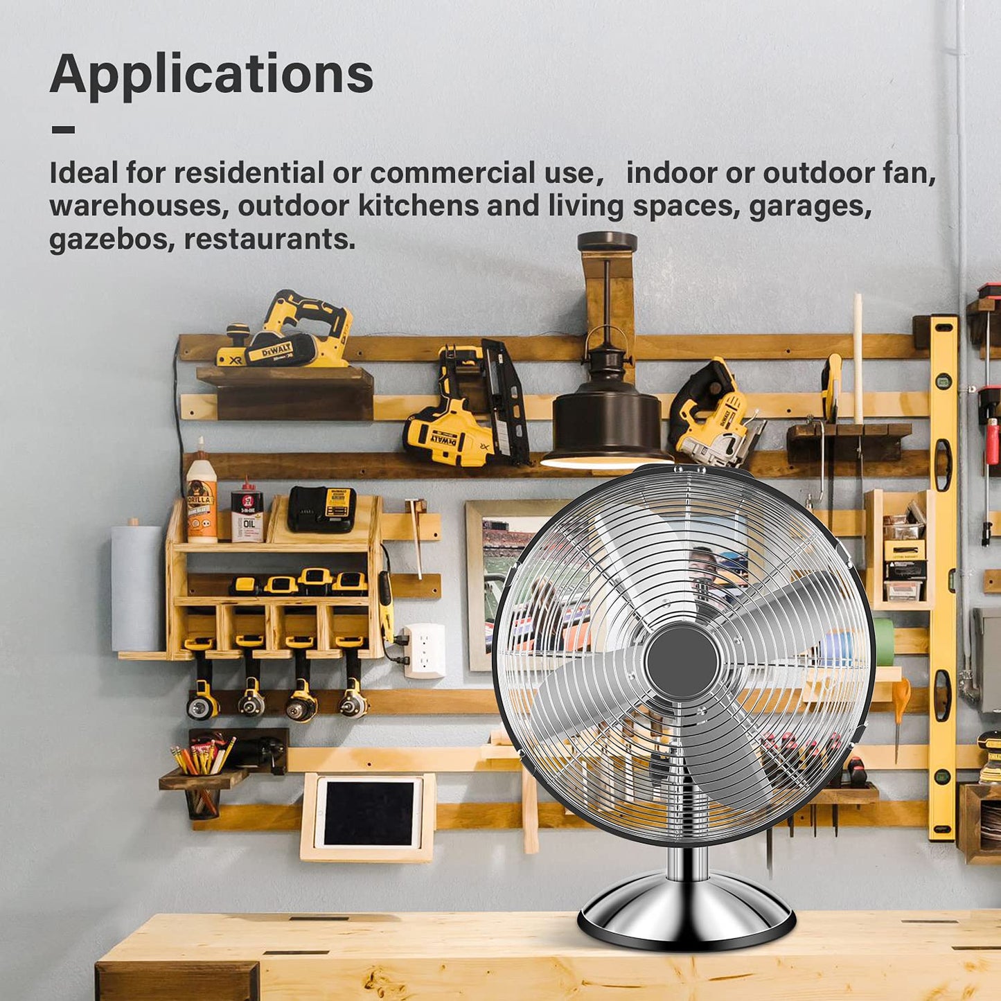 Simple Deluxe Heavy Duty Metal Industrial Floor Fans