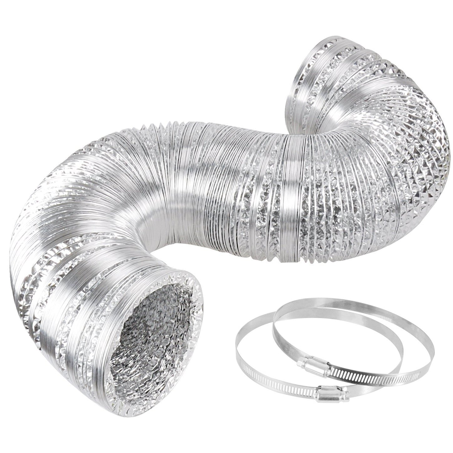 iPower Non-Insulated Flex Air Aluminum Ducting Dryer Vent Hose
