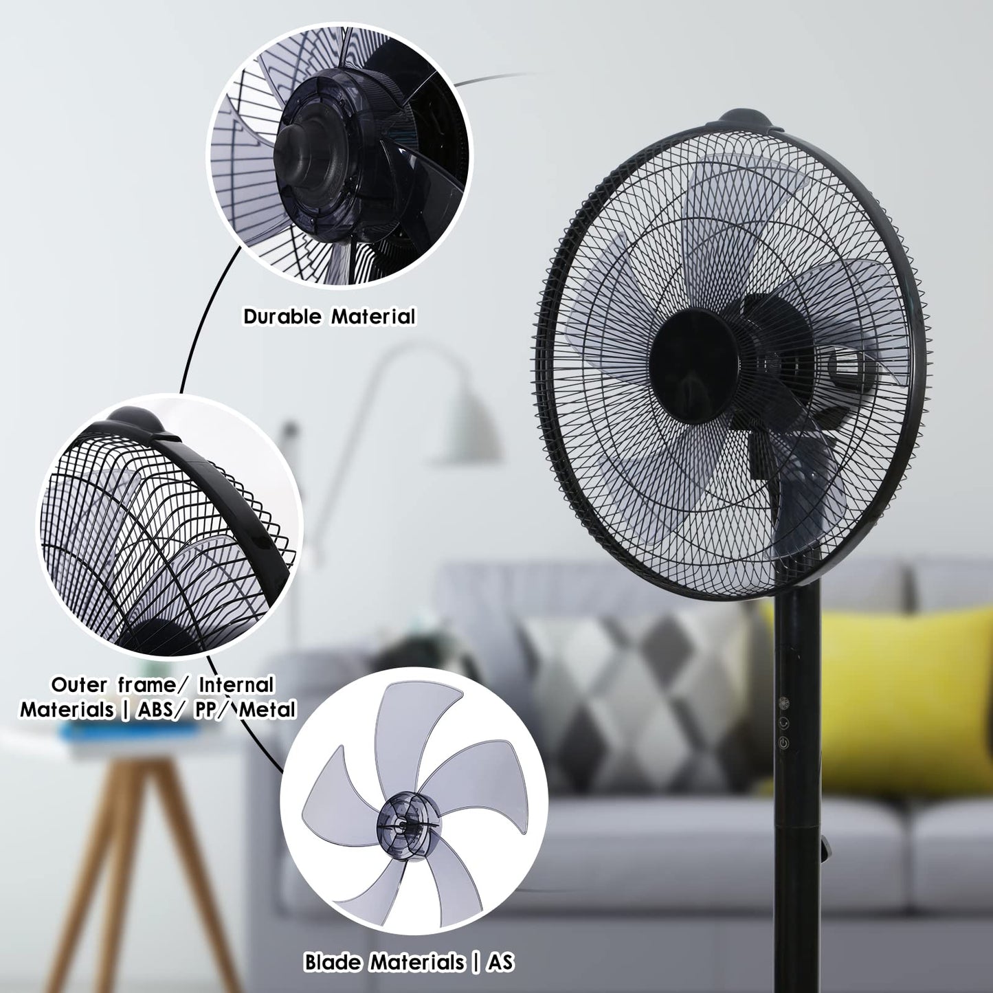 Simple Deluxe Pedestal Stand Fan