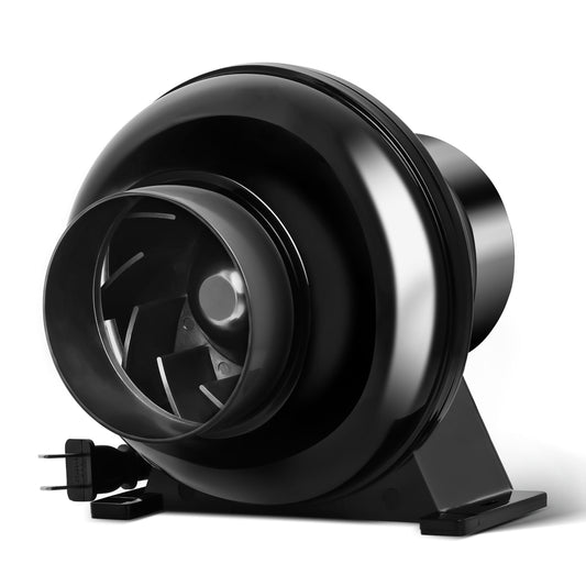 iPower Inline Fan Circulation Vent Blower and Air Carbon Filter Ducting Combo for Grow Tent Ventilation
