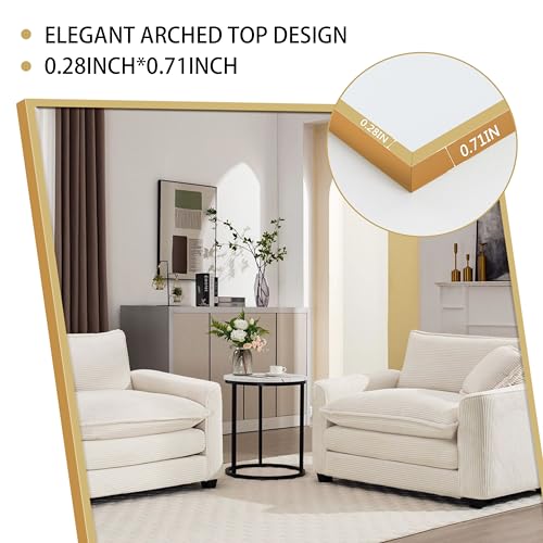 Simple Deluxe Arched Full Length Mirror