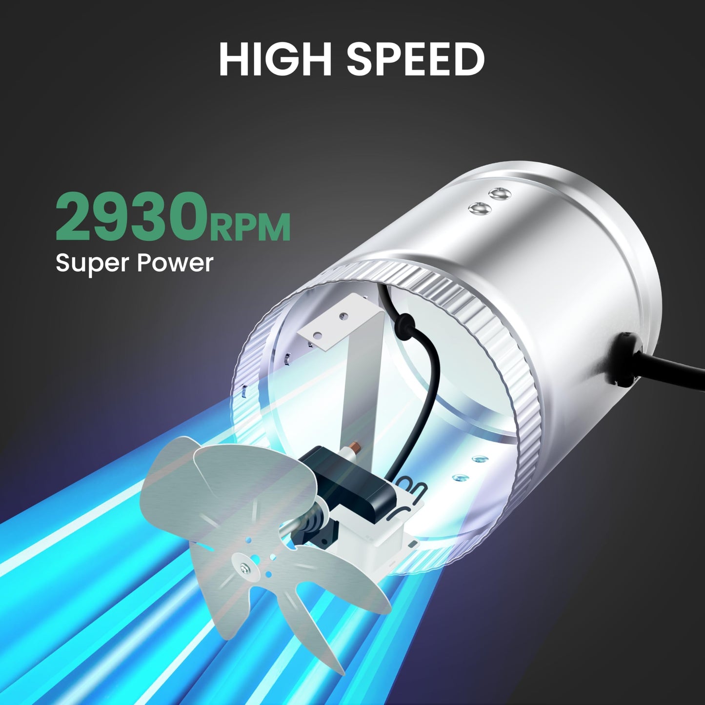 iPower Inline Booster Duct Fan