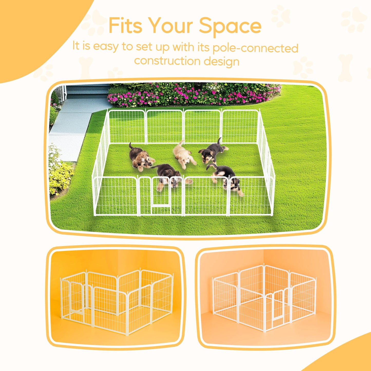 HealSmart Indoor and Outdoor Dog Playpen