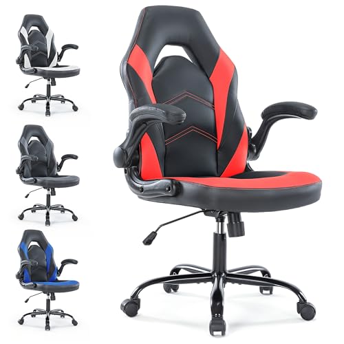 Gaming Chair, Backrest and Seat Height Adjustable Swivel Recliner Racing Office Computer Ergonomic Video Game Chair with Footrest and Lumbar Support