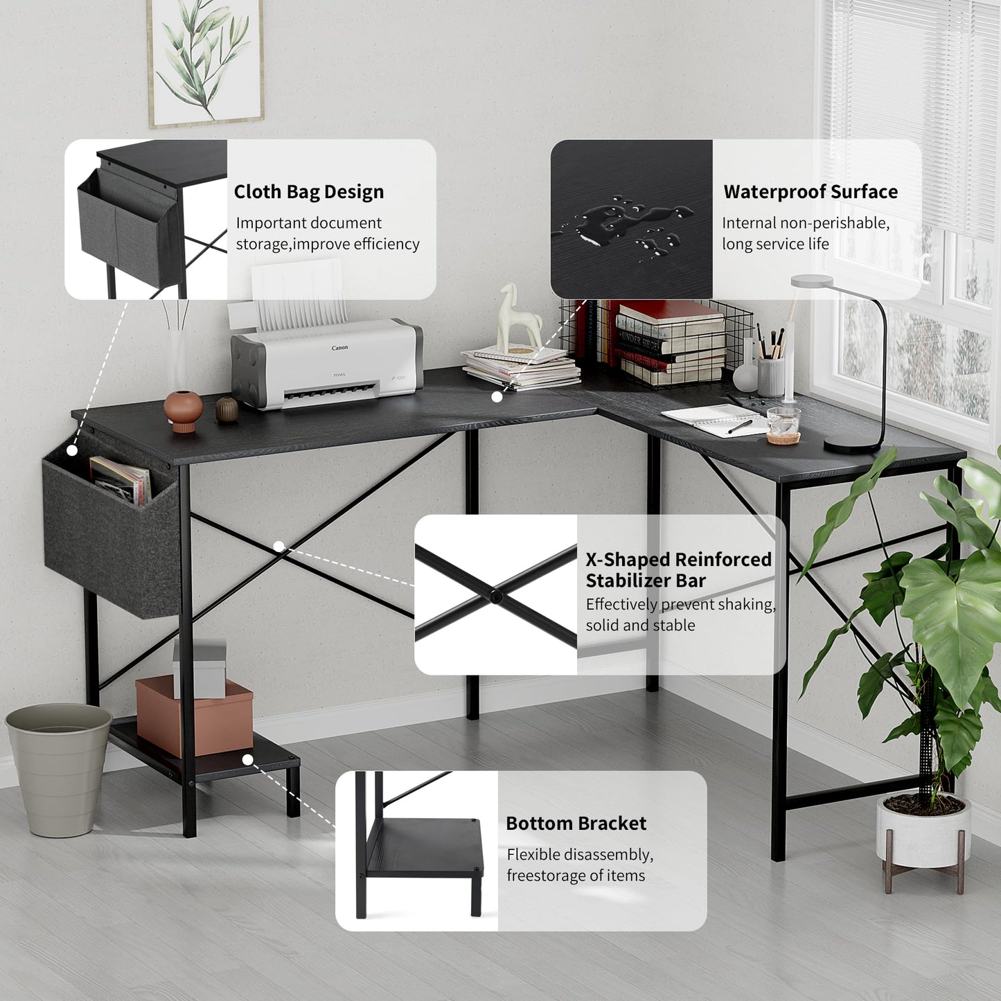 Simple Deluxe Home Office Desks Home Office Desks