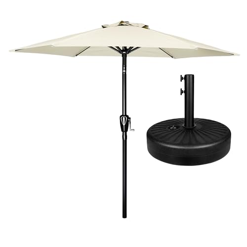 Simple Deluxe Patio Umbrella Outdoor Table Market Yard Umbrella with Push Button