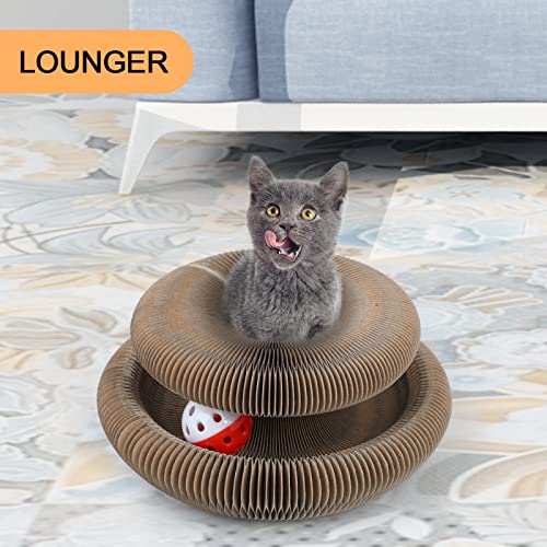FluffyDream Cat Scratcher Cardboard Lounge Bed