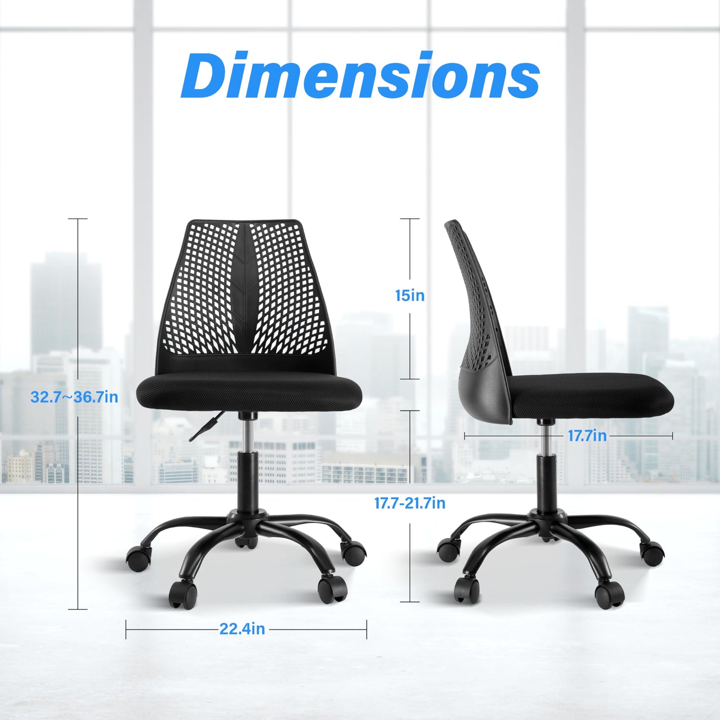 YSSOA Ergonomic Office Computer Gaming Chair with Supportive Cushioning, 360° Swivel and Sturdy Metal Legs
