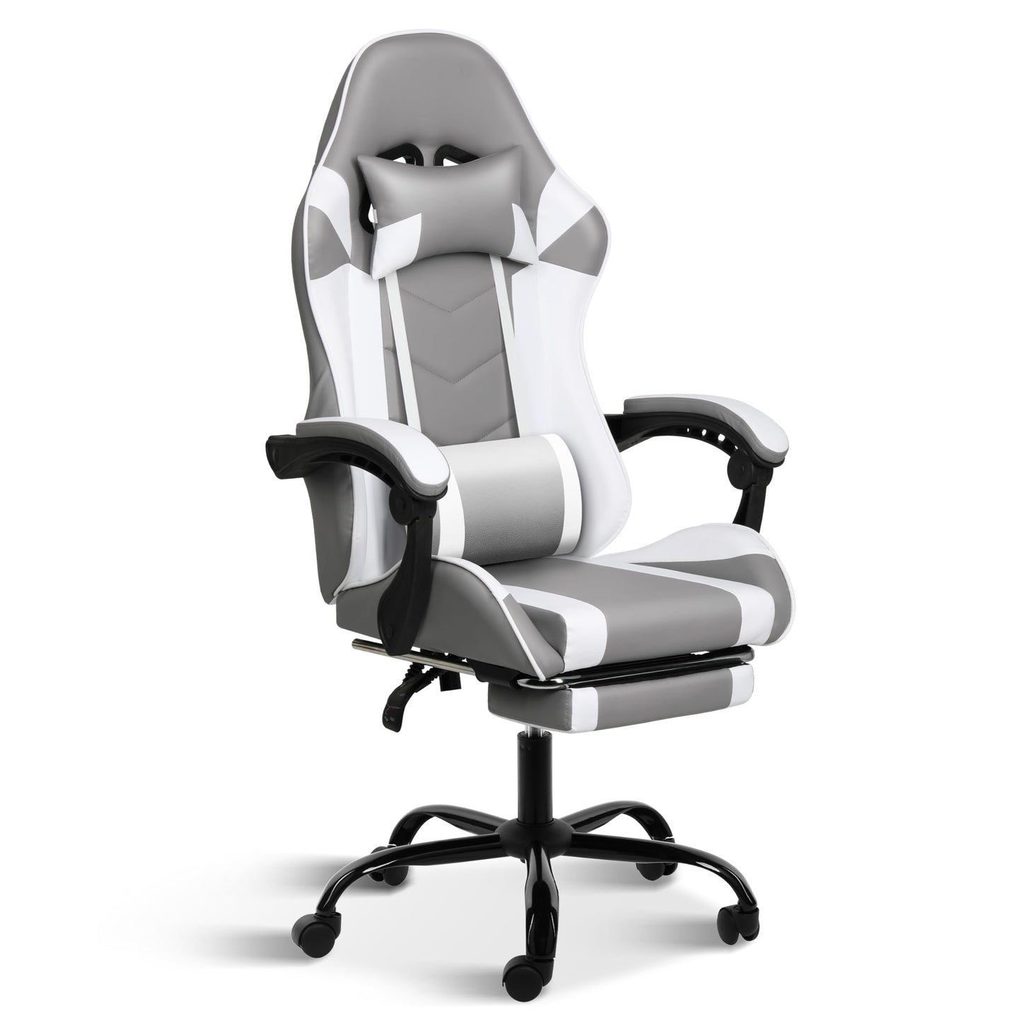HealSmart Gaming Chair, Backrest and Seat Height Adjustable Swivel Recliner Racing Office Ergonomic Video Game Chair with Footrest