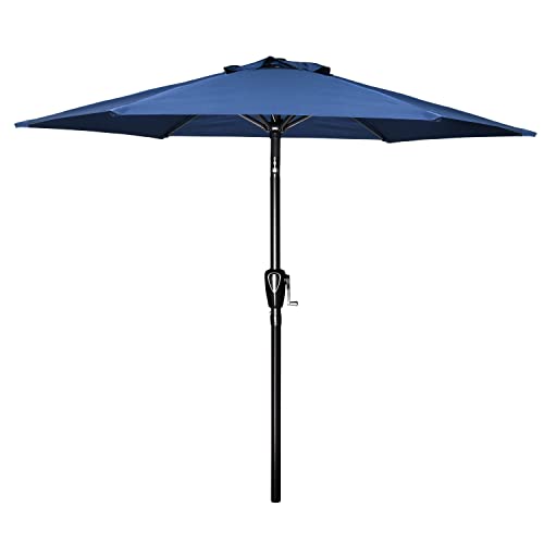 Simple Deluxe Patio Umbrella Outdoor Table Market Yard Umbrella with Push Button