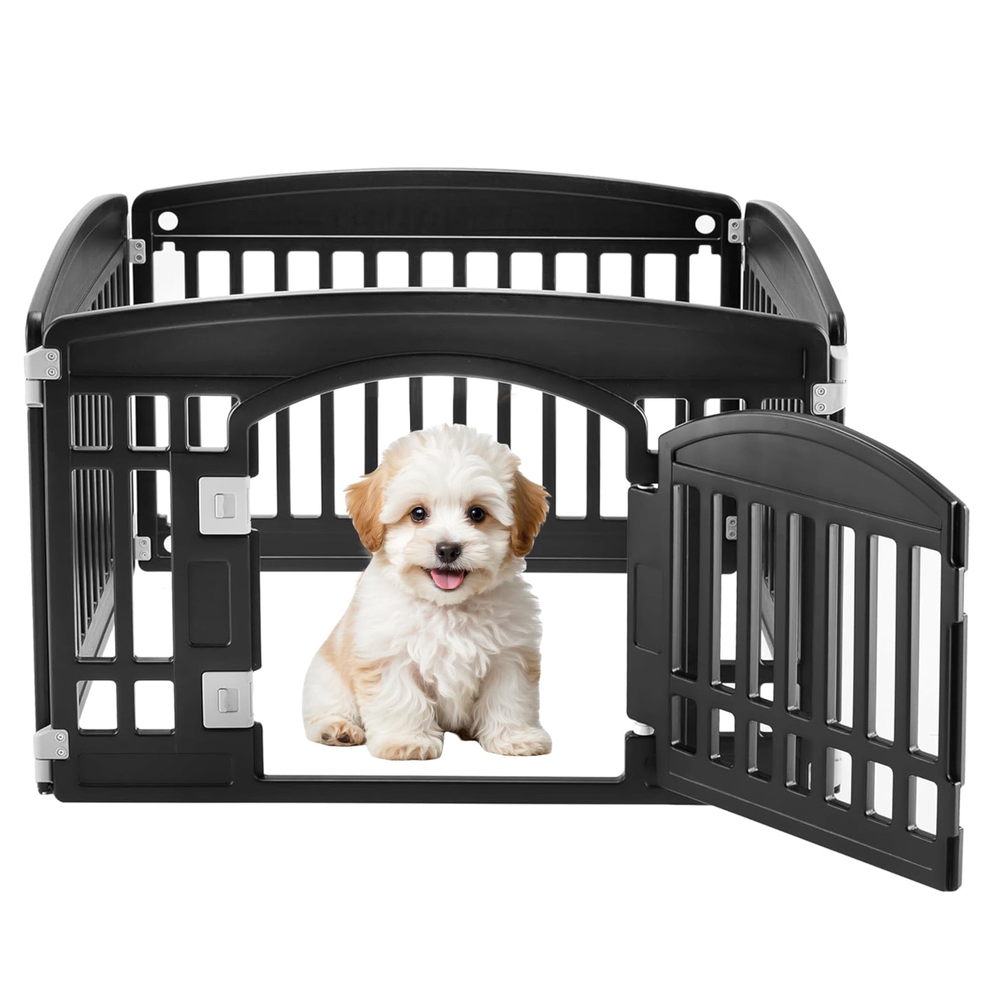 Simple Deluxe Plastic/Metal Dog Playpen