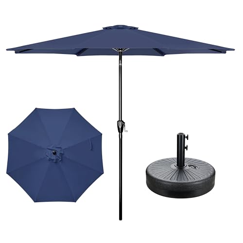 YSSOA Fillable Mobile Offset Patio Base Heavy Duty Market Cantilever Umbrella Stand Square