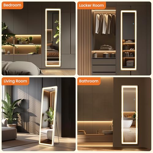 YSSOA Full Length Mirror with LED Lights
