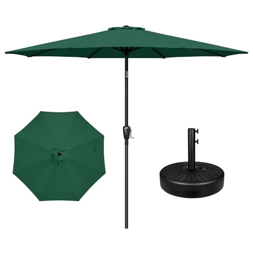 YSSOA Fillable Mobile Offset Patio Base Heavy Duty Market Cantilever Umbrella Stand Square