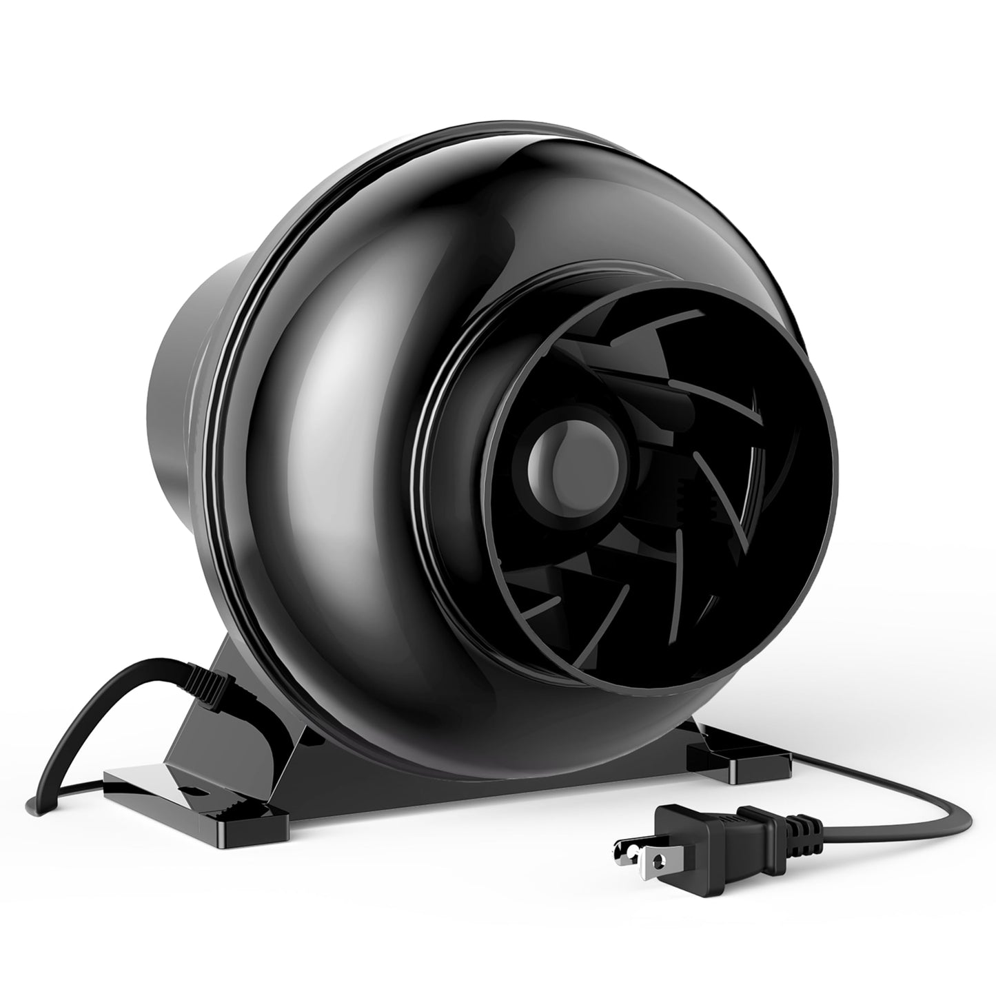 HealSmart 4 Inch Inline Duct Fan, 195 CFM Ventilation Fan, Exhaust HVAC Vent Blower for Hydroponics, Grow Tents, Basements, Attics
