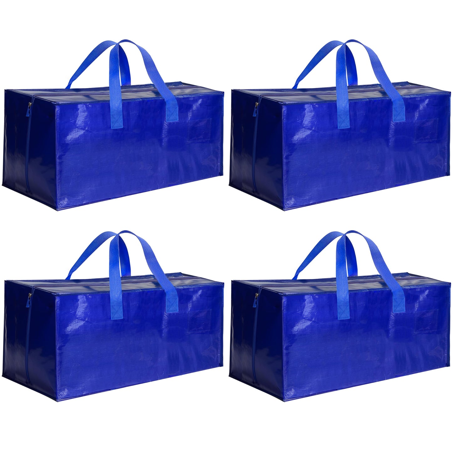 YSSOA Extra Large Moving Bags with Carrying Handles & Zippers, Moving Supplies with lids, Fold Flat, Moving and Storing