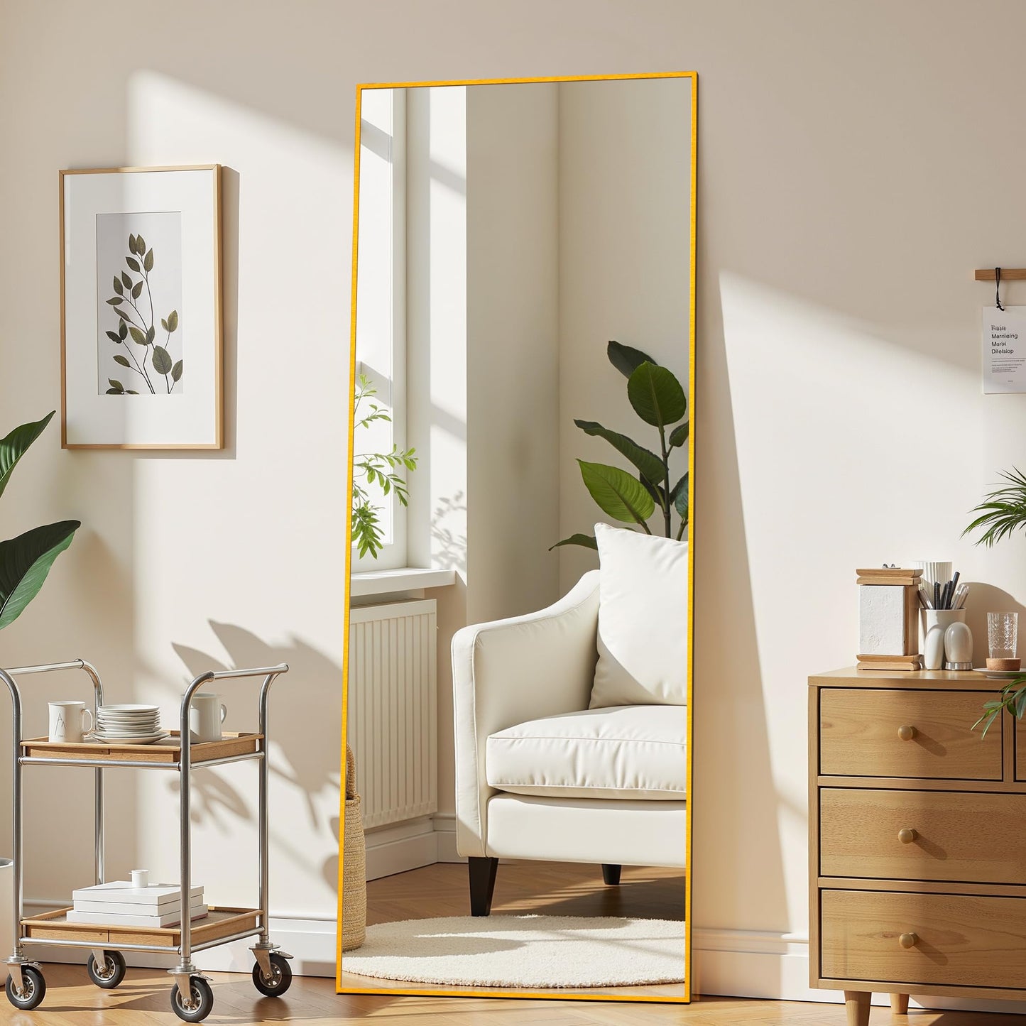 Simple Deluxe Arched Wall Mirror Full Length