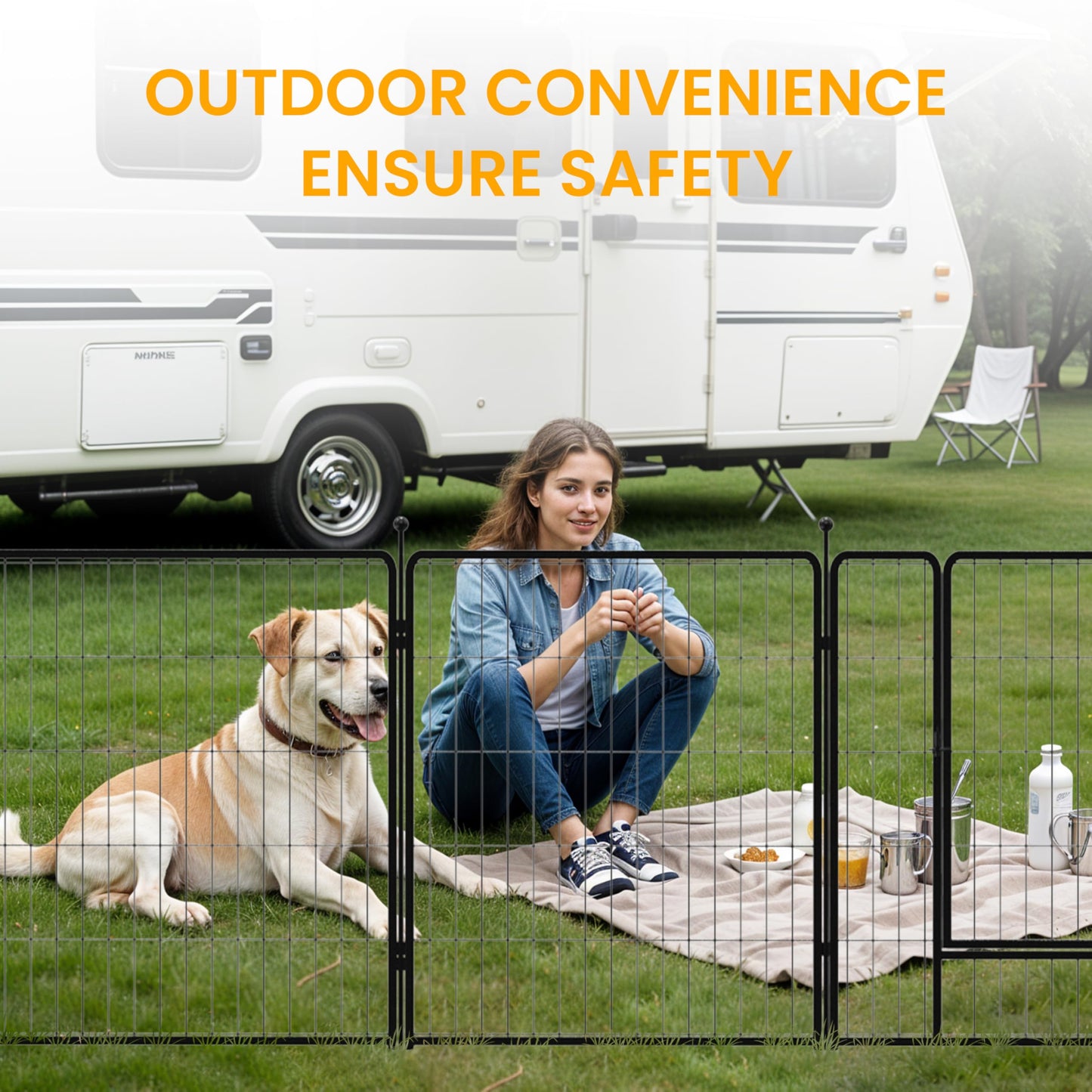 HealSmart Plastic/Metal Dog Playpen