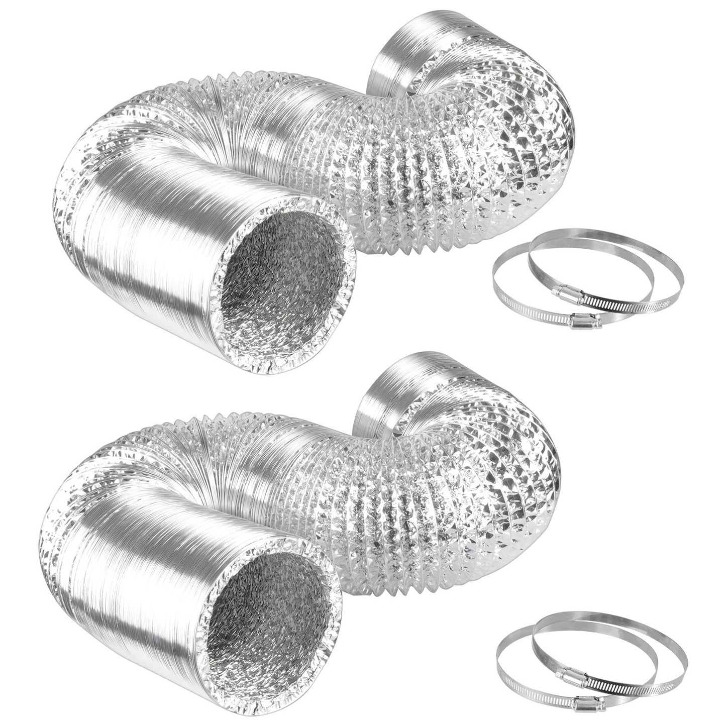 iPower Non-Insulated Flex Air Aluminum Ducting Dryer Vent Hose